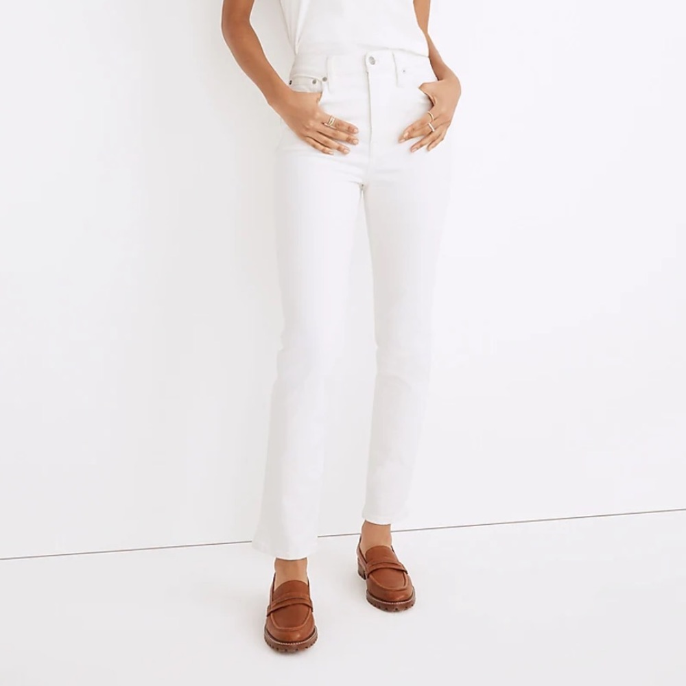 Madewell The Perfect Vintage Jean in White Women’s Size 28 High Waist Denim